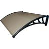 SAN GIORGI Pensilina Da Esterno In Policarbonato Alveolare. Colore Marrone. Supporti In Plastica. Spessore 3 Mm.