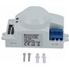 Garosa Sensore di Movimento a Microonde a 360 Gradi Rilevatore di Movimento Interruttore della Luce Intelligente 5.8GHZ Montaggio a Soffitto per Interni HF 2M-10M 10-2000Lux