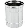 Generico CANNA FUMARIA TUBO ACCIAIO INOX PER STUFE A PELLET O CAMINETTI DA CM 25 (Dimensione Ø 250)