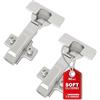 SOTECH-SMOOTH Cerniera a scodellino T45 chiusura soft-close Cerniere per porte con ammortizzatore con angolo di apertura di 105°, scodellino Ø 35 mm (2 pezzi/cerniera ad angolo)