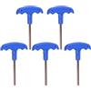 QUARKZMAN 5pcs H5 T-Manico Esagonale Chiave Inglese 5mm S2 Acciaio T-Key Esagono pinze Riparazione Strumento