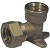 Tiemme Gomito a 90° con flangia a 3 fori o-ring F 1/2 x16mm per tubo multistrato a stringere