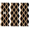 Generico Set 6 pannelli effetto dogato rivestimento parete soffitto polimero plastico interno esterno 20x240 cm incastro laterale tagliabili rigidi decorativi marrone legno chiaro pvc doppia onda