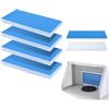 Paociuro Filtro per Cabina di Verniciatura A 4 Pezzi, Set di Filtri per Cabina di Verniciatura, Design A Doppio Strato per Appassionati di Verniciatura A Spruzzo, Cabine di Verniciatura