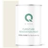 Q-COVER Vernice per mobili semi-opaca, colore: Bianco puro RAL 9010, 1 L, colore legno per interni | coprente, a base d'acqua, antigraffio, per cucine, armadi, tavoli, giardino