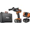 AEG BSB18C3BL-402C Trapano a Percussione Brushless 18V Compatto, 2 batterie da 4.0Ah, Fino a 110 Nm di Coppia, Mandrino da 13mm, CON 24 Regolazioni di Frizione, Fino a 31.500 c/min