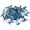 FIXI 50 RIVETTI A FIORE (GRAF) IN ALLUMINIO/ACCIAIO BLU O BIANCO PER TARGHE Ø 4,8 x 12 m