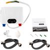 KigerNee Scaldacqua istantanea da cucina [5,5 KW/220 V] compatto scaldabagno sotto tavolo - con display touch, termostato da 30 - 55 °C e IPX4 (bianco, montaggio a parete) per lavelli, bagno/bar