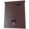 VE.CA.s.r.l. VE.CA-ITALY CASSETTA POSTALE MADE IN ITALY PORTA RIVISTE 100% IMPERMEABILE dimenzione 34X22X7,5 CM BIANCA (Marrone)
