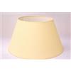 Generico 50 cm Paralume Cono, Tessuto di Cotone con PVC Bianco, Prodotto Artigianale, per Lampada da Tavolo, Piantana (Giallo)