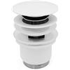 RERU Piletta click-clack per lavabo senza troppo pieno bianco opaco