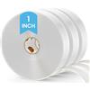TAPEBEAR Nastro Butilico Bianco 25mm x 9M, 3mm Spessore Filo Butilico, Nastro di Butile in Gomma, Nastro Butilico Sigillante Impermeabile per Finestrini Auto, Camion, Porta, Parabrezza, 3Rotoli