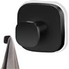 Uonguon Ganci per doccia a, ganci resistenti per bagno, ganci pieghevoli per finestre e porte in vetro, porta accappatoio per piastrelle, metallo, cucina, superfici in marmo, colore nero