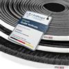 STEIGNER Guarnizione a spazzola autoadesiva nero 19 mm x 5 m - Guarnizione per porte da garage esterne - Protezione dal vento, barriera antipolvere, protezione contro gli insetti