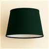 Generico 30 cm Paralume Tessuto di Cotone con PVC Bianco, Prodotto Artigianale, per Lampada da Tavolo, Piantana (Verde Scuro)