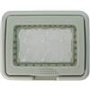 A2ZWORLD SANDASDON SD15503-1 Placca Con Supporto IP55 3M Grigio Compatibile Con Bticino Matix