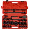 Gdetnysty Set di chiavi a bussola da 3/4 e 1 pollici, 26 pezzi, 21 - 65 mm, per camion, set professionale con valigetta per riparazioni, modifiche, ecc. su veicoli o altri oggetti