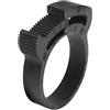 ajile - Collare di serraggio in plastica di nylon nero per cavi, guida, tubi e tubi diametro da 44,6 a 48 mm - Confezione da 10 pezzi - QHC144 x 10-FBA