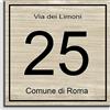 Stileitaliano targa numero civico in alluminio per esterno personalizzato con trattamento anti UV (Rovere)