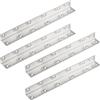 SENRISE 4 staffe angolari, staffe angolari ad angolo retto di 90 gradi, in acciaio inox, a forma di L, per mobili, mobili, mensole e supporti per armadi, letti e finestre (275 x 27 mm)