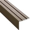 SOTECH 2 pezzi Profilo per scale 1000 x 25 x 18 mm, autoadesivo, anodizzato bronzo, copertura in alluminio per laminato, piastrelle, parquet e molto altro.