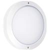 DOPO LIGHTING - Applique da parete o soffitto rotondo PAMPERO bianco portalampada E27 esterno IP65 (Diam.27cm) Applique circolare bianco per balconi, verande e terrazze…