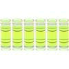 QUARKZMAN 6pz Piccoli Livelli a Bolla Cilindrici 10x30mm PMMA Mini Livella a Bolla Orizzontale Strumenti Misurazione Layout per RV TV Cornice Foto Strumento Livellamento