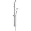 Gedy Tech 10 Set Doccia 3 GETTI + Asta SALISCENDI + Tubo Flessibile in Acciaio Inox, Ottone E ABS Cromato