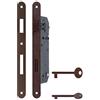 Toscocornici Serratura AGB Patent Grande Foro mm 50 Quadro mm 8 (BRONZATO)