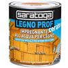 PROF Saratoga legno prof 750ml impregnante all'acqua per legno cerato per interni ed esterni (colore noce scuro)