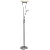 BRILLIANT lampada Finn LED braccio illuminante braccio lettura ferro/bianco | 1x LED 18W integrato (SMD), (1600lm, 3000K) | Scala da A ++ a E | Proiettore e braccio di lettura regolabili tramit