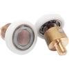 Essericambi - Cuscinetto per Box Doccia a Snodo in Ottone e Rotella in Teflon 19 mm M5 - Kit 2 Pezzi
