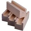 X1NGFU Rialzi di Letto,Riser per Mobili In Legno Massello,Rialzi per Tavolo Piedini,Sollevatori di Divano per Carichi Pesanti In Legno,Aggiunge 5 Cm di Altezza Ai Mobili,Set di 4(10x3x5cm)