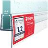 STEIGNER Guarnizione doccia UK55 150 cm (1 pz.) trasparente - Guarnizione box doccia verticale per docce angolari o pentagonali con porta 6-8 mm - Perfetta aderenza, Materiale resistente, Impermeabile