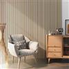 NEU.HOLZ Set di 12 Pannelli Fonoassorbenti Decorativi Isolamento Acustico per Parete e Soffitto Pannelli in Feltro Acustico PET con Listelli in MDF - Rovere