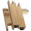 JIAOLUN123 Set di 4 piedi per letto regolabile,Gambe per rete a doghe,Gambe di appoggio fondo letto Piedini di sostegno trave giroletto in legno massello,accessori per telaio del letto,Colore legno (18CM)
