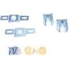 Springlock Safe & Secure anti-left telaio di montaggio da appendere System - 5 x Packs - Side by side metodo