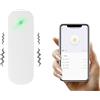 RANRAO per Tuya - Zigbee Sensore di vibrazione, di protezione per la sicurezza domestica, ultra sottile, sensore di scossa per casa, ufficio, dormitorio