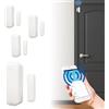 LED ATOMANT Confezione da 4 Sensore Apertura Porta e Finestra WiFi Intelligente con Avviso su Smartphone, Compatibile con Alexa e Google Home, Sensori Porte e Finestre per Antifurto Casa