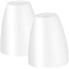Ipetboom Paralume Foro Centrale 32mm per Lampada da Tavolo in Plastica Bianco 2 Pezzi Diffusione Luce Eccellente Design Moderno Inclinato per Camera da Letto