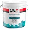 SAN MARCO Silver confort Pittura lavabile 4 LT, igienizzante e antimuffa, a base di ioni d'argento che creano una barriera che previene la proliferazione del 99,9% dei batteri