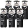 SIMPLETEK - 6X Bomboletta Vernice Spray Acrilico Grigio Quarzo RAL 7039 Universale Multimateriale Rapida Asciugatura Interni Esterni 400ml (kit 6 pezzi)