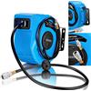 DEUBA® Avvolgitubo Aria compressa 10 m + 1 m Avvolgimento Tubo Automatico Attacco da 3/8 pollici 12 bar Ø 12 mm Supporto a Parete Fissaggio Muro per Avvolgere Tubi Fai Da Te