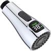 Zilimontt Ugello di ricambio per rubinetto, testa per rubinetto da cucina con display digitale a LED della temperatura, doccetta estraibile per miscelatori da cucina e bagno (cromato)