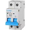 ETTROIT INTERRUTTORE MEGNETOTERMICO PER BARRA DIN 2 MODULI 2P 240V CURVA C 6KA 20A