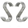 Evob Confezione da 20 grucce appendiabiti ganci in acciaio INOX a forma di S Hanging ganci per bagno, cucina, work Shop, Garden