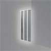 Arredobagnoecucine Box porta nicchia doccia,soffietto cm.118-120,cabina porta pieghevole 3 ante pvc