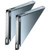Brico Kit - Coppia spalle supporto a muro inox doppia parete isolata aria - Diametro: 150mm