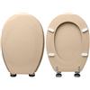 HYDRO HOME Tavoletta Wc Compatibile con PIEMONTE e PIEMONTESINA POZZI GINORI, Copriwater In Legno Rivestito Con 2 mm Di Resina, Cerniere Fissaggio Dal Basso MADE IN ITALY (VISONE)