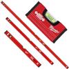 Milwaukee Set di 4 livelle promozionali Slim (180 cm/120 cm/60 cm/10 cm)